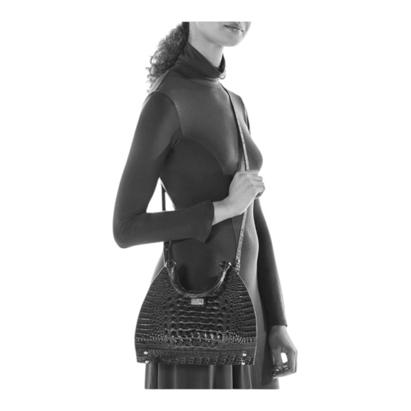 Brahmin Adria Satchel in Voltage Violet Sirona NWT - Picture 8 of 9